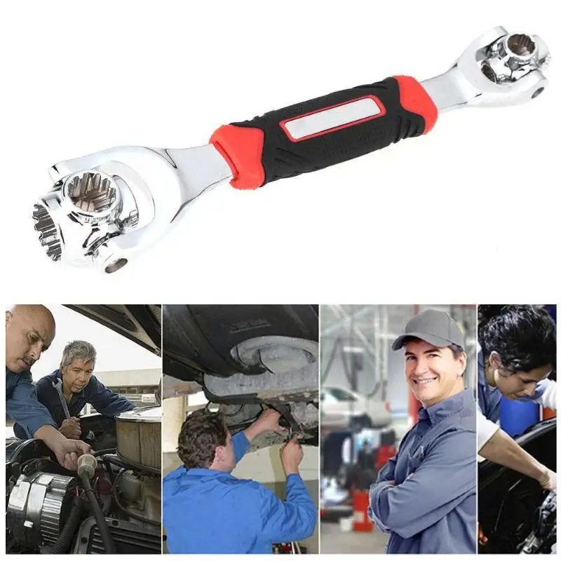 

48 In 1 Multifunction Socket Torque Wrench 360 Degree Rotation Universal Spanner Suitable for Multi All Shapes Size Screw Nut