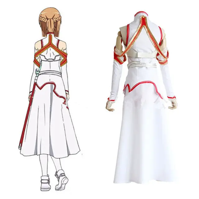 Sword Art Online Asuna Yuuki Asuna Dress Cosplay costume – TrendsinCosplay