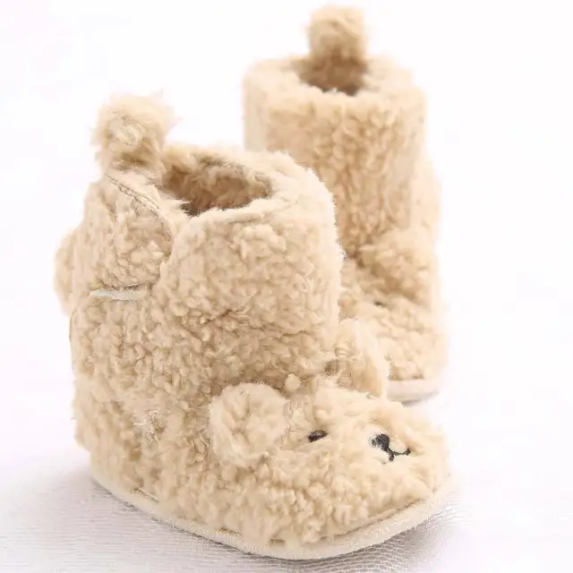 Infant Booties Winter Boots White Fur Boots Baby Girl Shoes Cute Fashion Bow Spring Baby Shoe