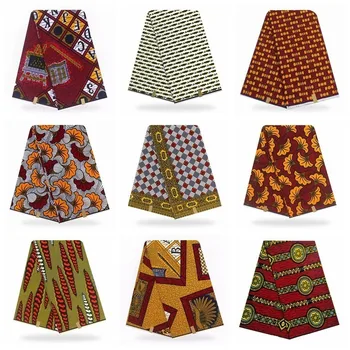 

Soft Pagne Wax Veritable Nigeria Ankara Print 6yards African Veritable Real Pagne Wax Veritable Wax Veritable Sewing Material