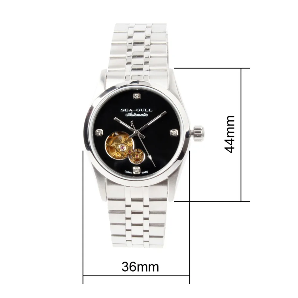Часы наручные Seagull с автоподзаводом 36 мм M149SK унисекс|pvd|pvd automatic watchpvd watch |