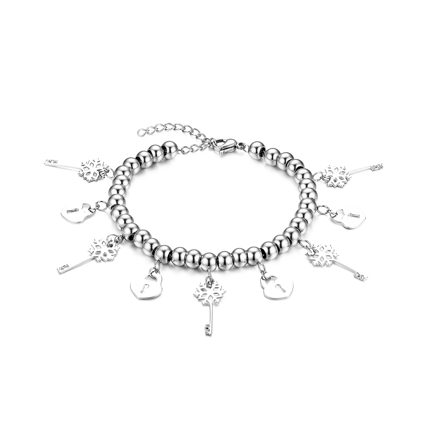 BONISKISS новые модные браслеты из нержавеющей стали для женщин звезда Паттер женские серебряные браслеты из манжеты женский Шарм ювелирные изделия Bijoux