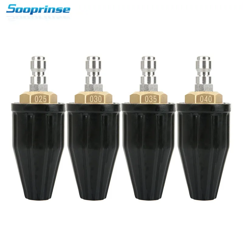 

Sooprinse Universal Pressure Washer Turbo Nozzle for High Pressure Outlet Fitting Rotary ,1/4 inch Quick-Connect 3600PSI 2019New