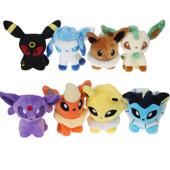 

8 styles Umbreon Eevee Espeon Jolteon Vaporeon Flareon Glaceon Leafeon soft stuffed dolls cartoon plush toy Kids gift collection