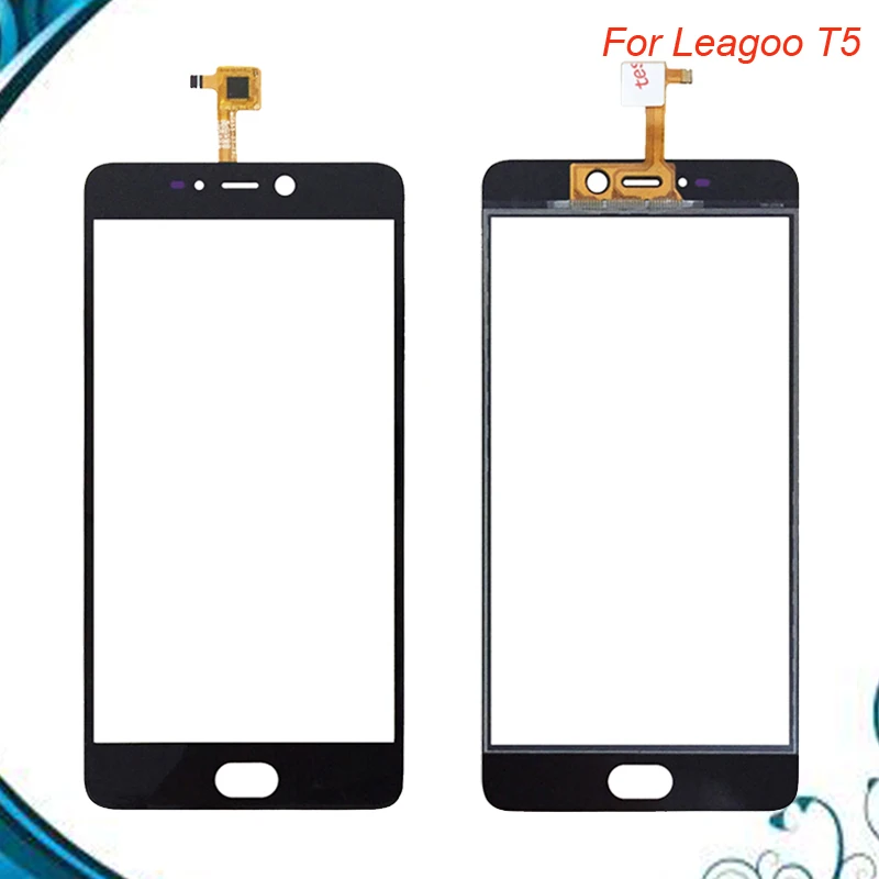 

5.5''Black White Tested OK For Leagoo T5 Touch Panel Front Glass Lens Sensor Touchscreen For Leagoo T5C Touch Screen Digitizer