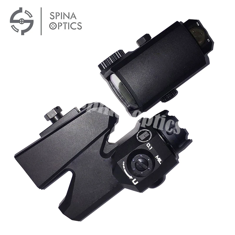 

SPINA OPTICS Dual-Enhanced View Optic D-EVO Reticle Rifle Scope Magnifier with LCO Red Dot Sight Reflex Sight