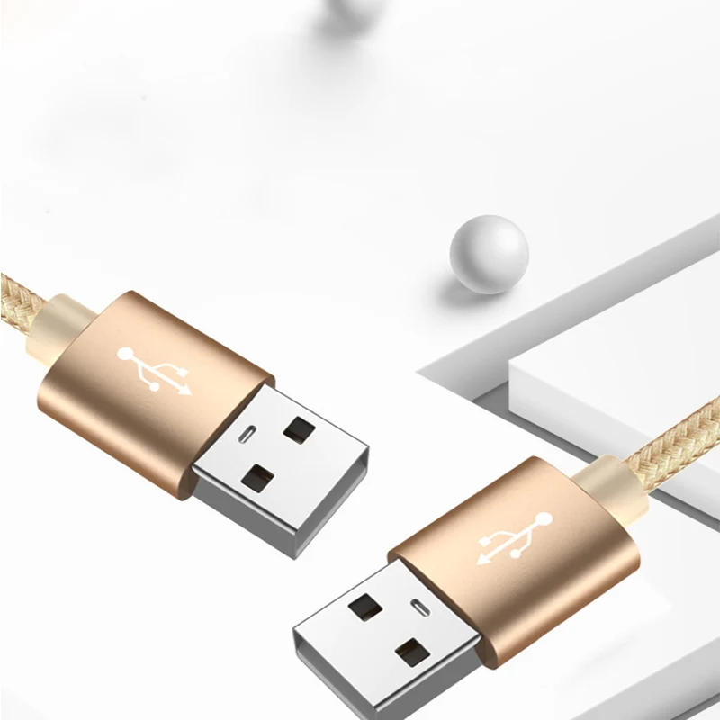 SHIERAK 1 м USB удлинитель для мужчин и мужчин удлинитель нейлоновый плетеный провод расширенное подключение для ноутбука кулер цифровое устройство