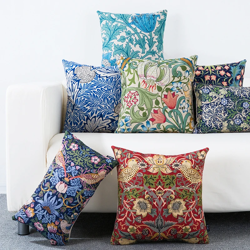 Decorative cushion cover/morris decorative pattern flowers and plants