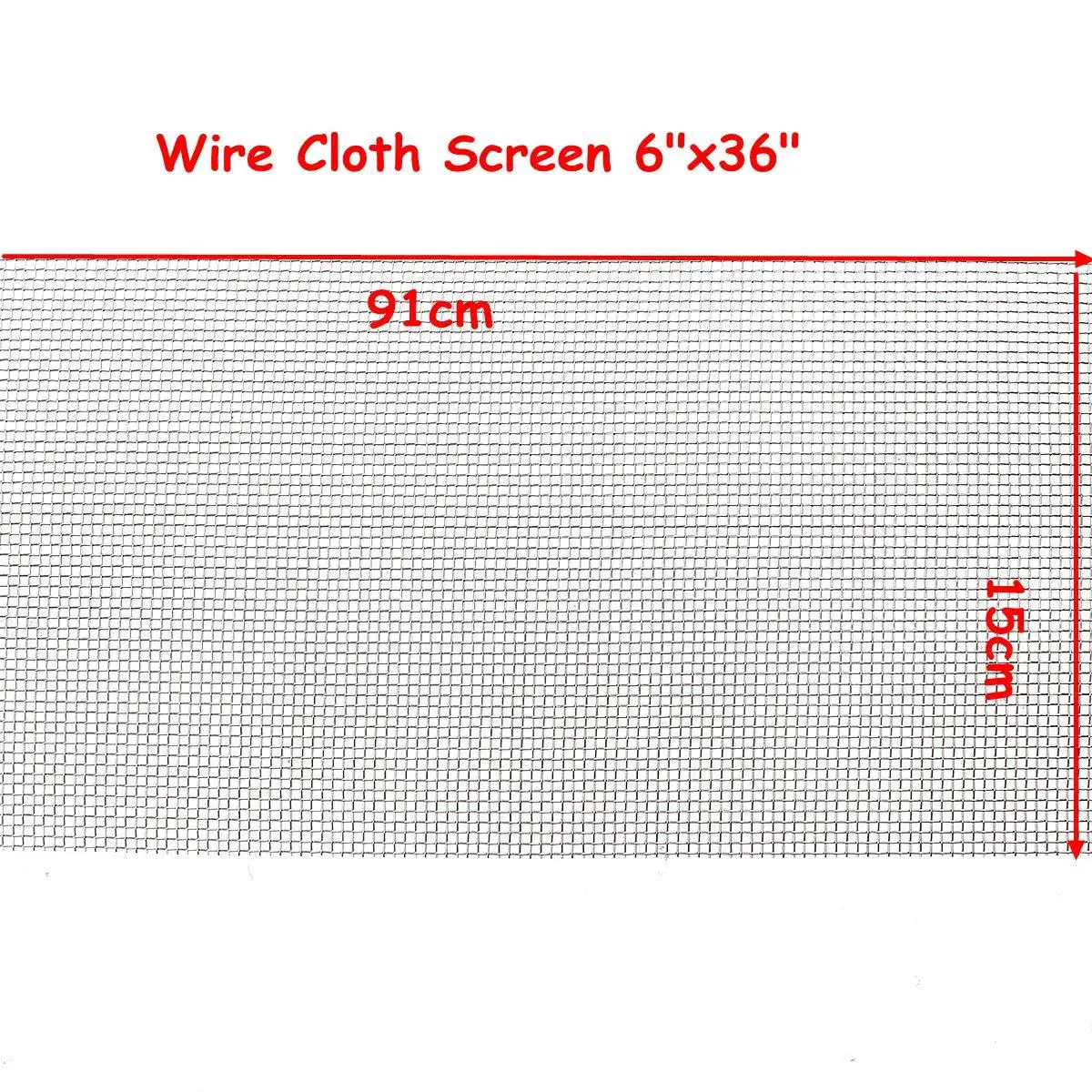 15x91 см тканая проволока 304 Нержавеющая сталь фильтрация гриль лист фильтр 10 сетка