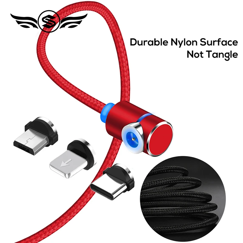 

Fast Magnetic Cable Micro USB Type C Charger Charging For iPhone XS X XR 8 7 Samsung S8 Magnet Android Phone Cable Cord