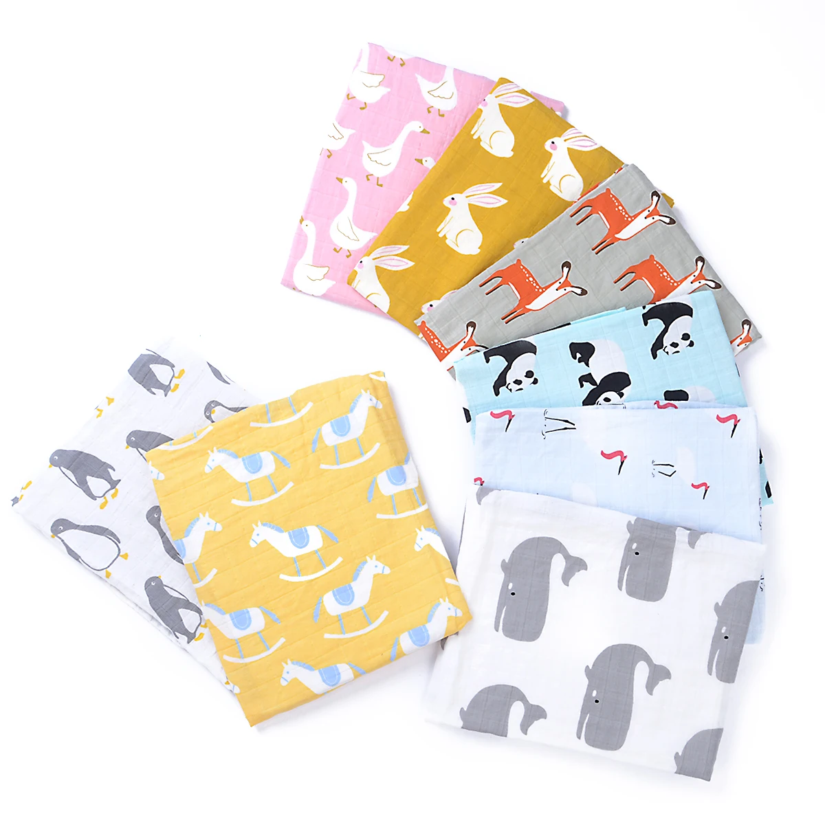 

60*60cm Baby Feeding Head Scarf Towel Bib Boy Girl Bandana Saliva Square