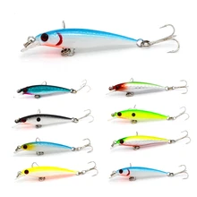 1Pcs 5cm 2.1g Artificial Hard Fishing Bait Minnow Fishing Lures Sinking Trout Bait Wobble Swimming Crankbait Tackle With 3D Eyes