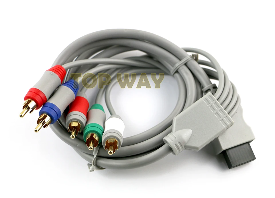 ChengChengDianWan Component HD HDTV AV Adapter Cable Audio Video 5 RCA Per Nintendo Wii