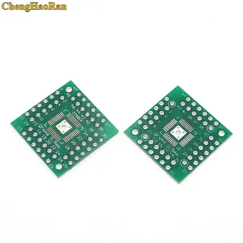 

ChengHaoRan 5pcs HTQF/QFN48 DIP48 / QFN44 0.5 mm QFP48 / QFP44 / PQFP/LQFP Adapter Plate Board Pitch Adapter