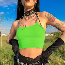 Летние женские вязаные облегающие топы с металлическими цепочками на ремешке