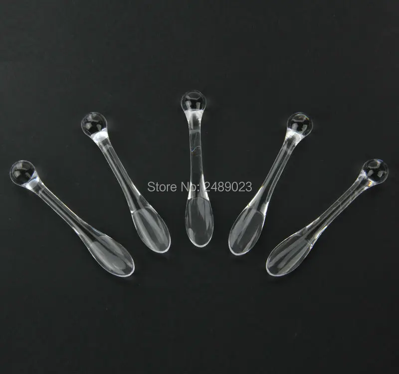Alta Qualidade Transparente Plástico Cosméticos Espátula Máscara Colher Facial Vara Máscaras Faça Você Mesmo Creme Rosto Beleza Maquiagem Ferramenta 100 Pçs ps 2 Beleza e saúde