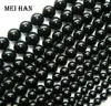Meihan Natural Morion Black Quartz Smooth Round Loose Beads For Jewelry DIY Making Design Bracelet 1
