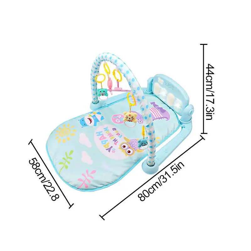 Многофункциональная мягкая детская игровая резинка, коврик для активности, педаль пианино, фитнес-рамка, музыкальная кровать, колокольчик, игрушка для игры в спортзал, напольное одеяло для ползания, ковер