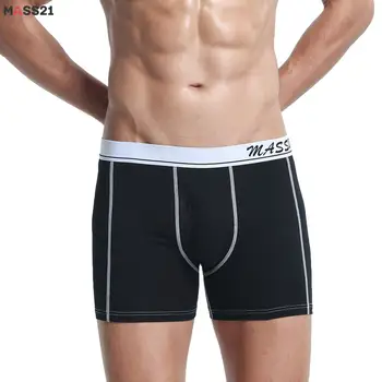 

MASS21 Men's Cotton Underwear Underpants Soft Breathable Men Boxer Shorts Panties Homme Boxershorts Sexy Men Boxers Plus Size