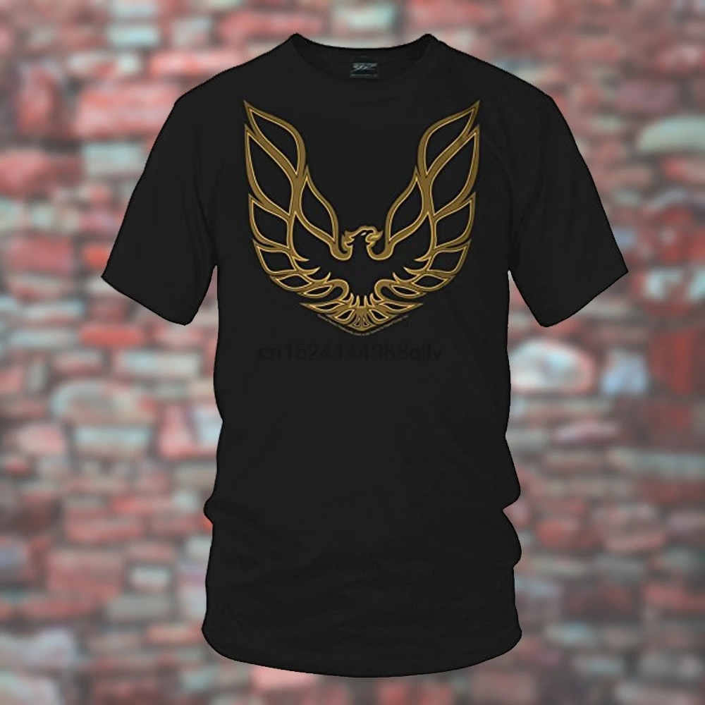 

Pontiac Trans Am Firebird Logo Mens Black T-shirt Short Sleeve Crew Neck Clothing Fancy Top
