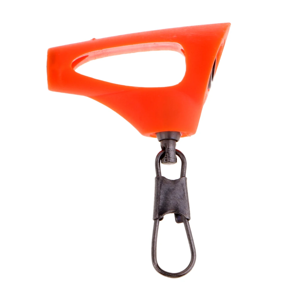 3pcs Stainless Steel & ABS Plastic Fishing Sinker Slide Connector with Snap Fish Finder Tackle Yellow / Orange / Black