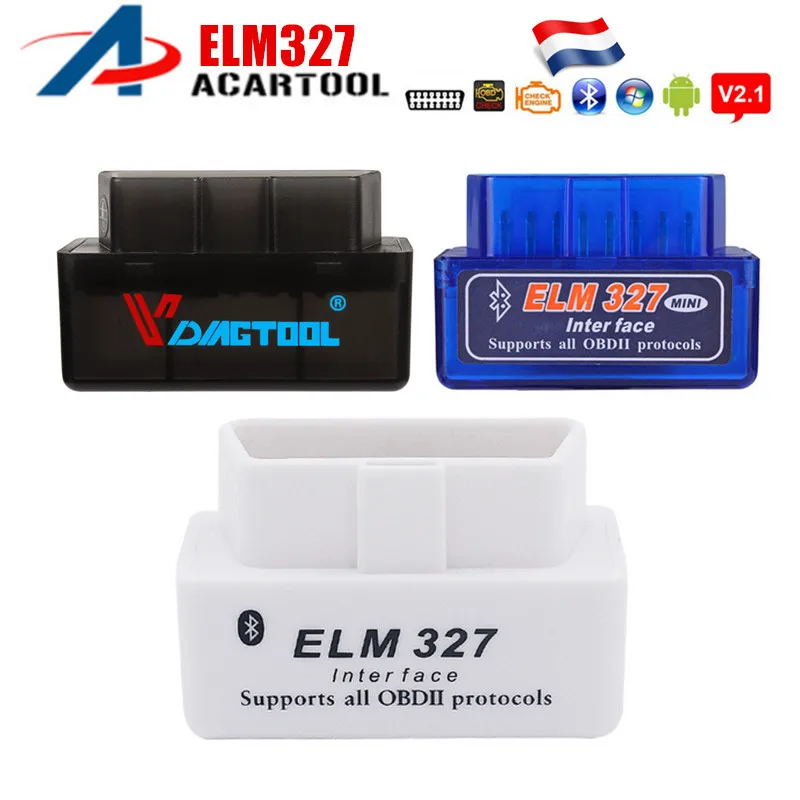 ELM327 V2.1/V1.5 OBD Bluetooth диагностический автомобильный смарт-сканирующий инструмент Мини Elm 327 в 2,1 OBD2 автоматический сканер считыватель кода только для Android