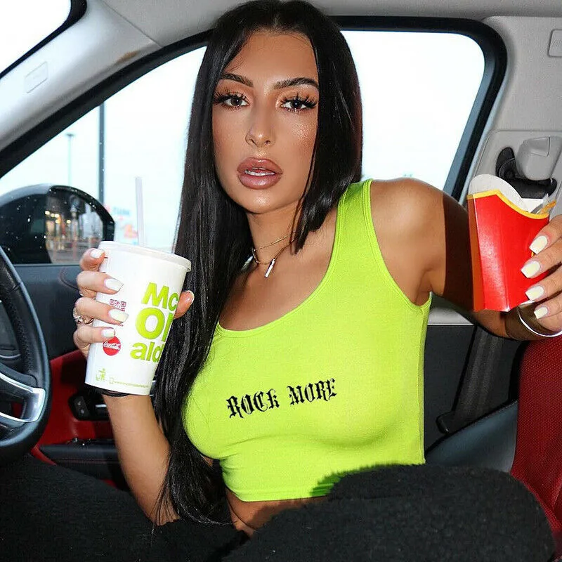 

Sexy Rushed Slim Crop Top Women Solid Color 2019 Summer Top Women Clothes Casual Party Beach Tank Top Cropped feminino Clothings