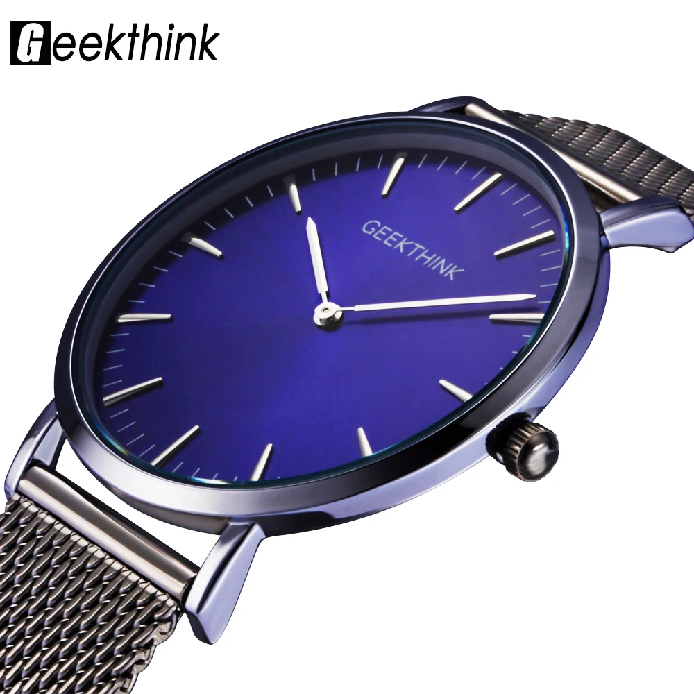 

Men's watch ultra slim thin Minimalism Japan Movement Quartz-Watch Business Male Full Steel Analog Wristwatch Relogio Masculino