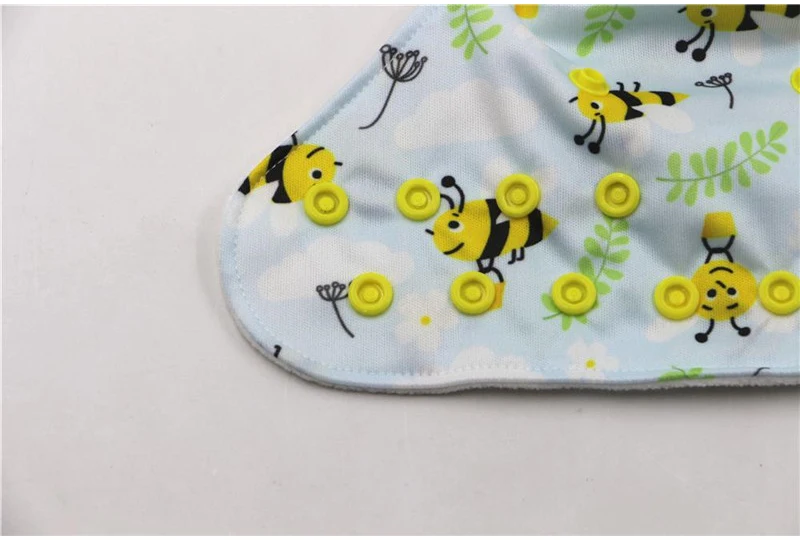 Baby Washable Reusable Cloth Diaper Waterproof Adjustable Cloth Nappy Baby Cloth Diaper Cover With 1pc Microfiber Insert