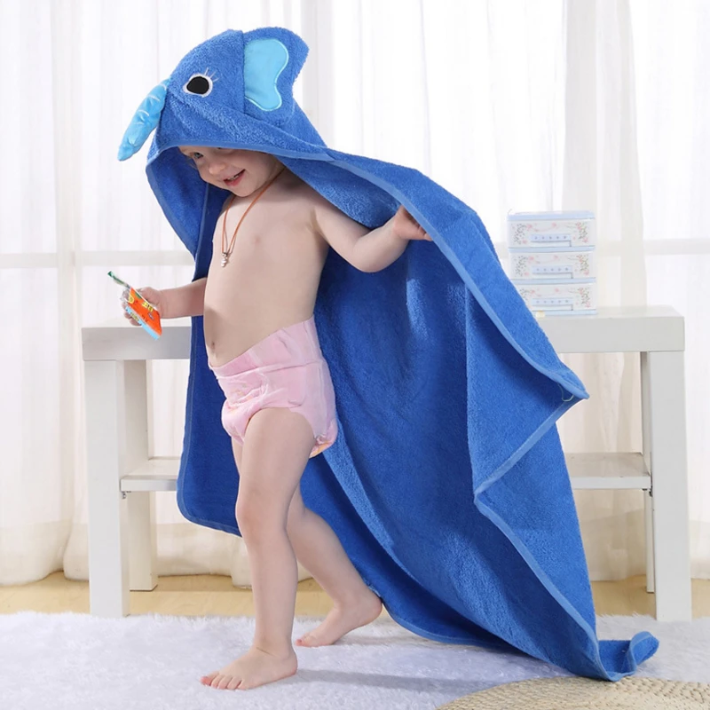 

2019 Spring and Summer New Children's Cotton Bathrobes Cute Modeling Baby Bath Towel Cloak Bathrobe