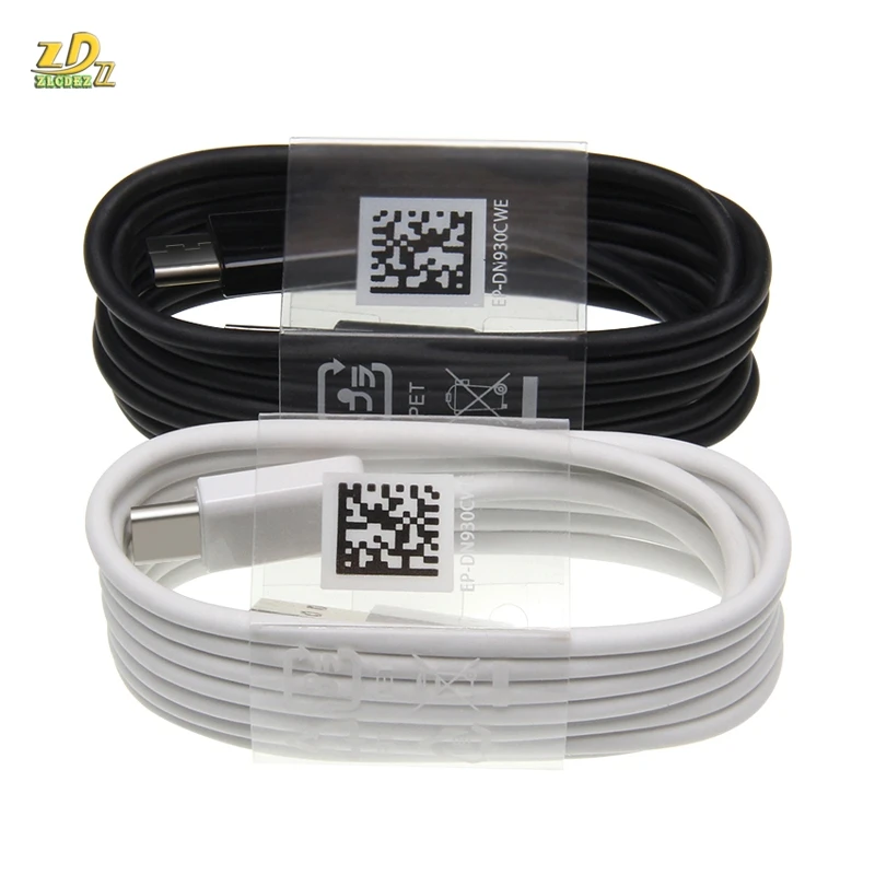 

100pcs/lot 1.2m Black White Circular Type-C Data Cable for Samsung S8 Huawei P20pro Mate20 Xiaomi6