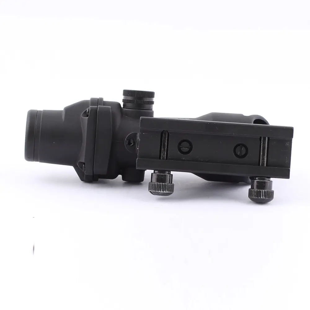 SEIGNEER ACOG Тип 1X32 тактический зеленый/Красный точка зрения настоящий волоконный оптический прицел с Пикатинни