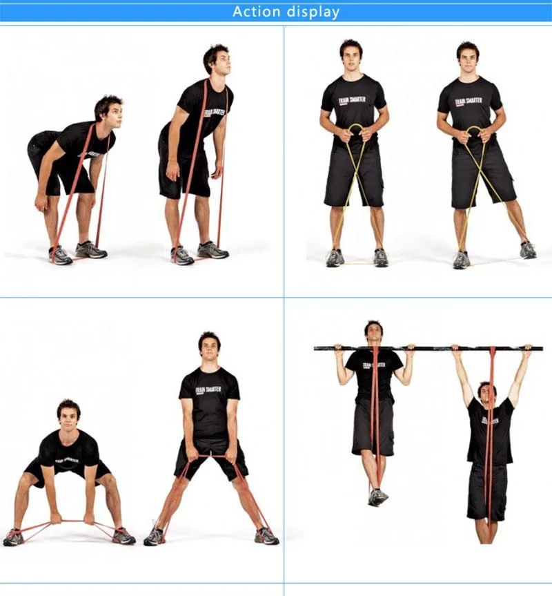 Тяжелый латекс фитнес набор эспандеров Pull Up Loop Band для прочность вес Training мощность упражнения