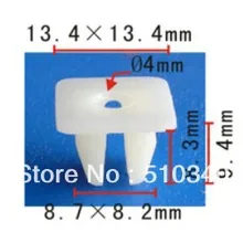 100 шт. застежка клип фара регулировочный винт гайка чехол для Honda Prelude и согласии 90676-sa7-003