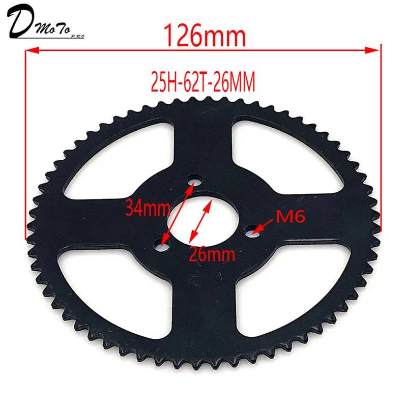 Engine Sprocket 60-80 T Tooth 25H 26MM Rear For Mini Moto ATV Quad Dirt Pit Pocket Bike Chopper 47CC 49CC