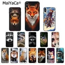 MaiYaCa животное енот лиса высокое качество чехол для телефона iPhone X XS MAX 6 6S 7 7plus 8 8Plus 5 5S XR