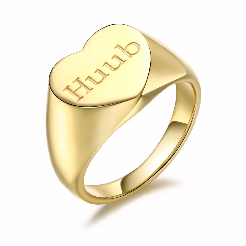 Heart Shape Ring With Name DUOYING Custom Ring Personalized Rings