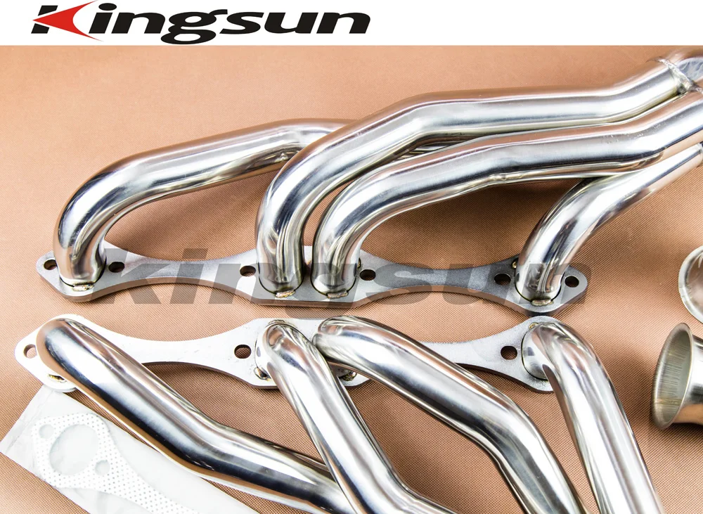 Kingsun Гонки нержавеющей clipster выпускной коллектор заголовок для Chevy небольшой Bolck