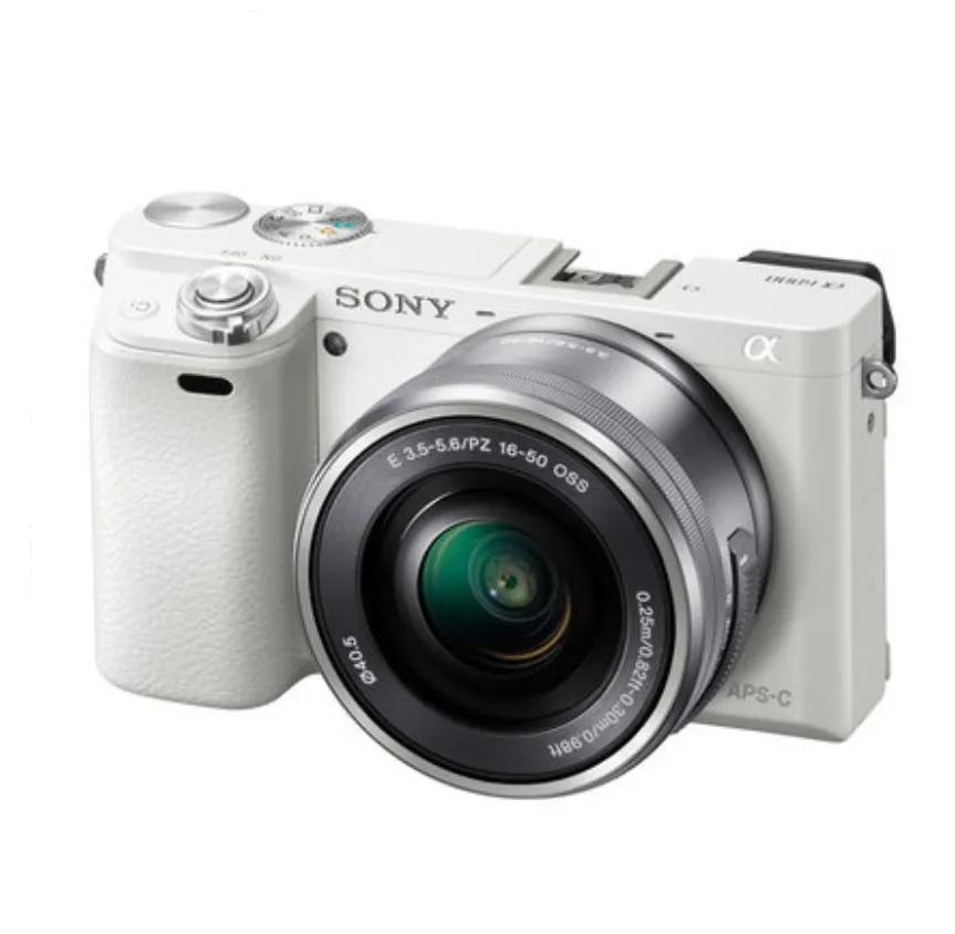Sony A6000 беззеркальная цифровая камера ILCE-6000L с объективом 16-50 мм-24,3 МП-Full HD видео(Совершенно - Цвет: Белый
