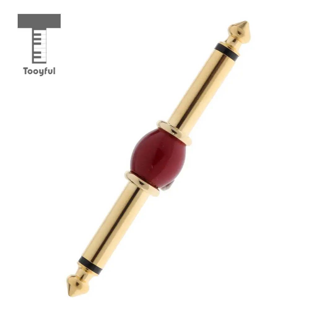 Tooyful Durable Metal 1/4inch Jack Plug Guitar Effect Pedal Coupler Connector DIY