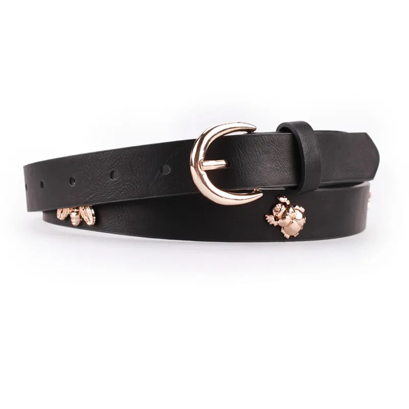 

2019 Women Bee Belt Trending Designer Jeans Waist Strap Belts For Women's Dress Stylish PU Leather Belt Jeans Casual Girdle