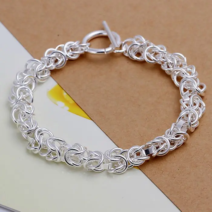 

925 jewelry silver plated bracelet, 925 jewelry jewelry Dragon Head Bracelet H033