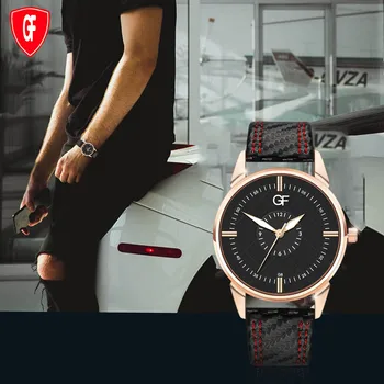 

Hot men Leather Watch Whatever Late Anyway Letter Watches New Pointer glow Men's watch Wrist Party decoration suit Dress Watch