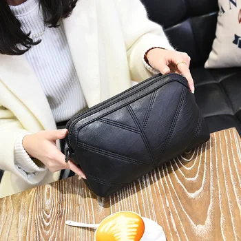 

ladies luxury clutch purses and handbags women small designer bags 2019 woman handbag black pu leather shoulder bag sling bag