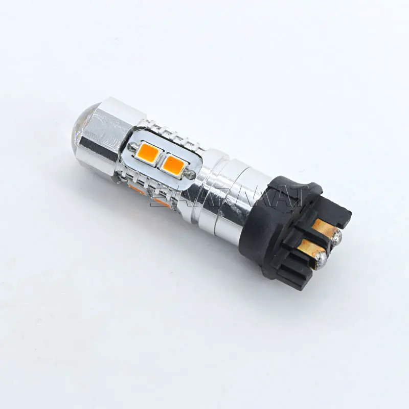 2x янтарные 10-SMD PW24W PWY24W светодиодный лампы для Audi A3 A4 A5 Q3 для VW MK7 Golf CC передние указатели поворота для BMW F30 3 серии DRL