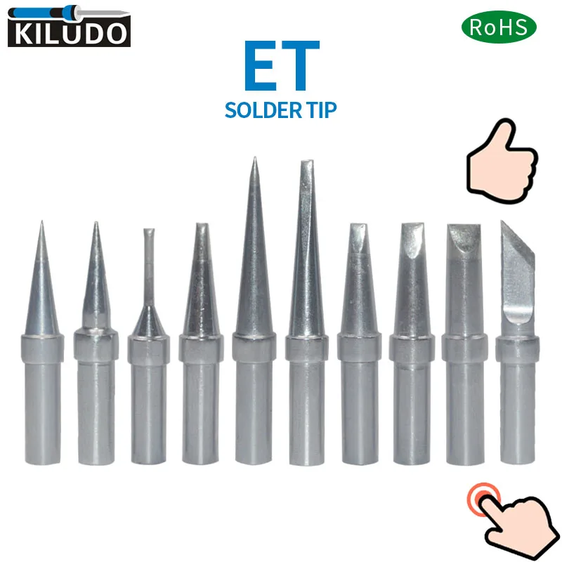 Наконечники для паяльника KILUDO 10 шт. WESD51 PES51 наконечники паяльной станции Weller WES51 ETS