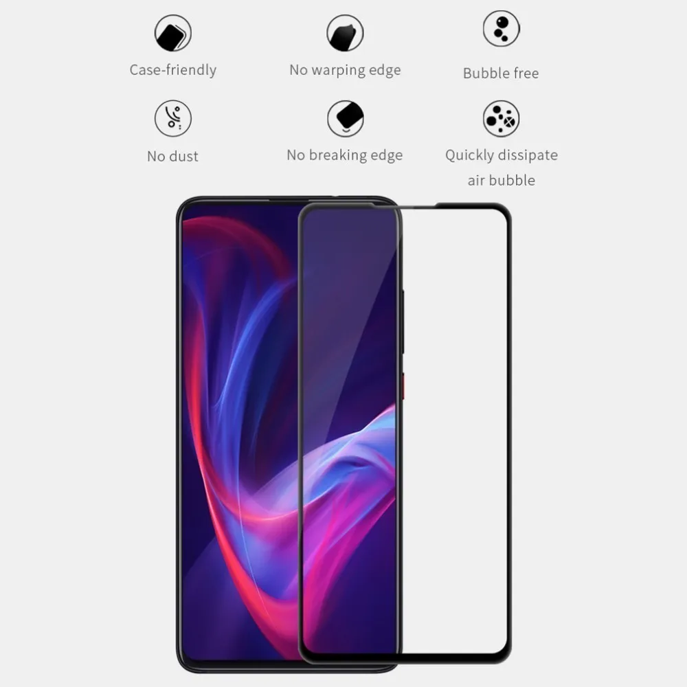 Закаленное стекло Nillkin для Xiaomi Redmi K20 mi 9T Pro XD CP+MAX полное покрытие экрана протектор