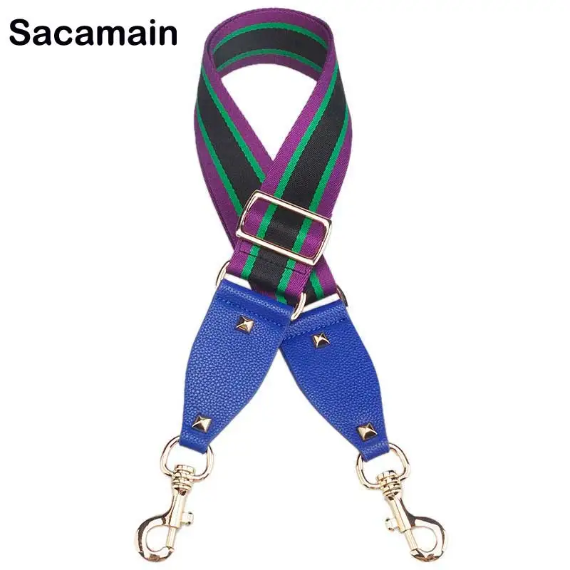 

Shoulder Strap For Bags Colored Bags Straps Rainbow Belt Accessories Women Adjustable Shoulder Hanger Handbag Straps