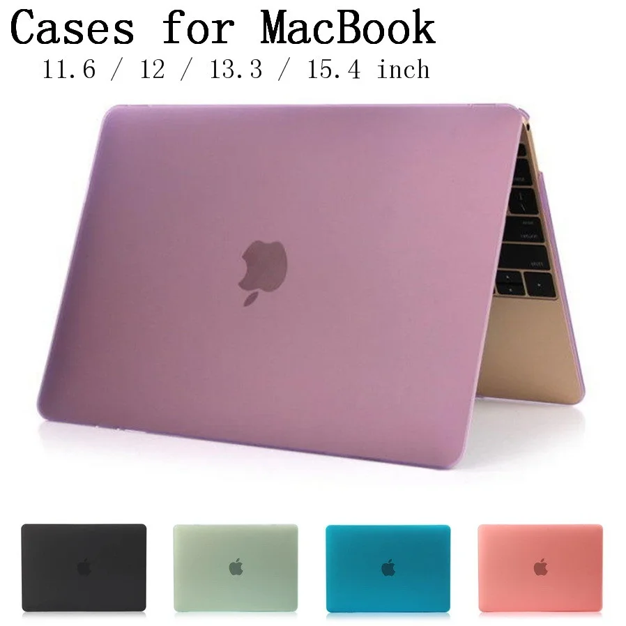 

New Crystal/Matte shell case cover for Apple Macbook Air Pro Retina 11.6 12 13.3 15.4 inch laptop Cases For Mac book bag,SKU132A