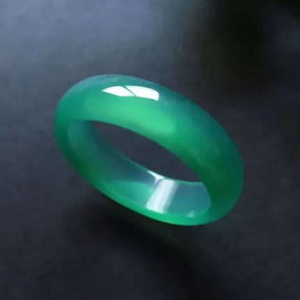 

Natural crystal chalcedony ring yellow red black white green tail ring couple ring men women jewelry lucky stone jade ring